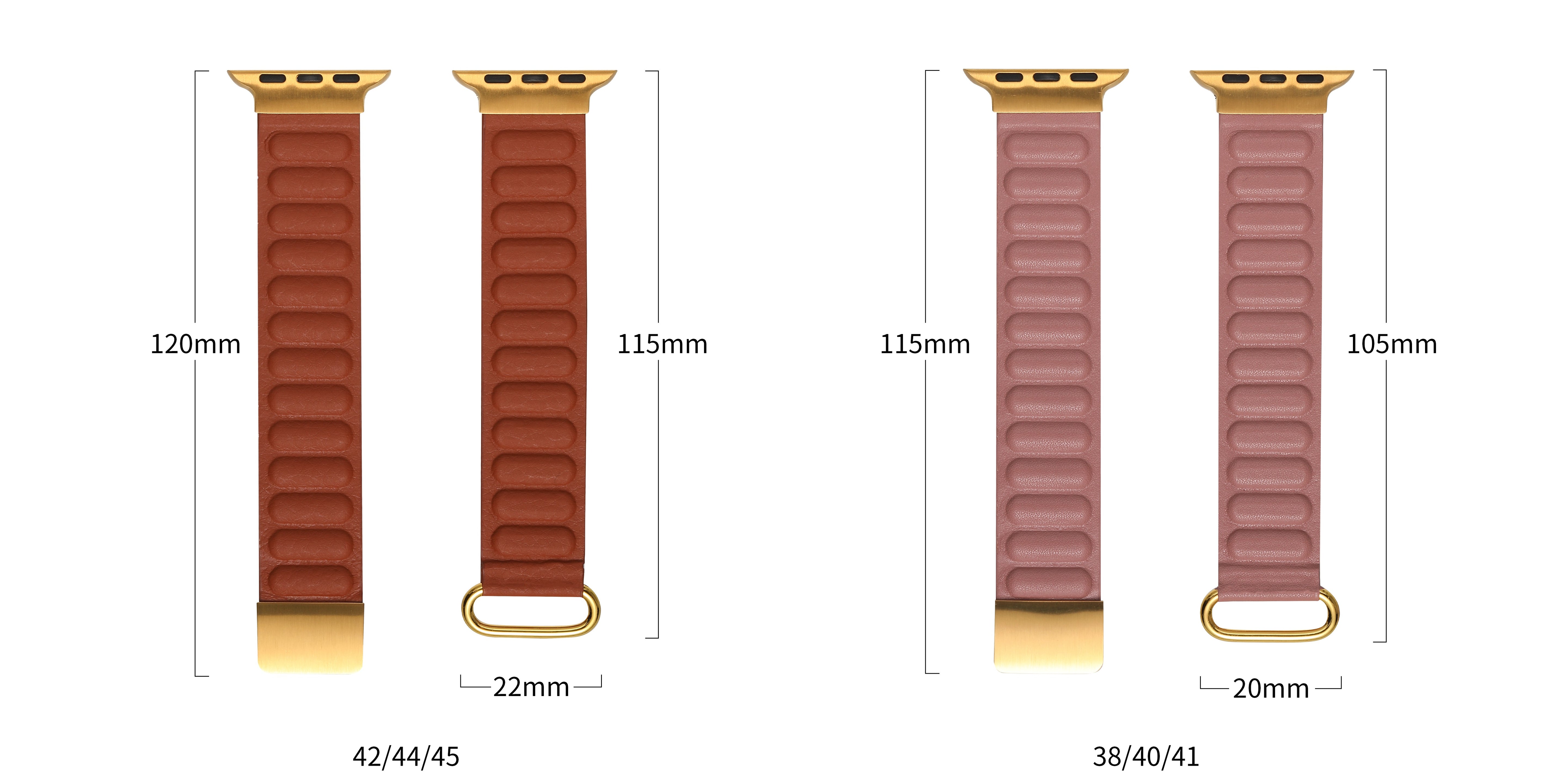 Premium Leather Link Band for Apple Watch