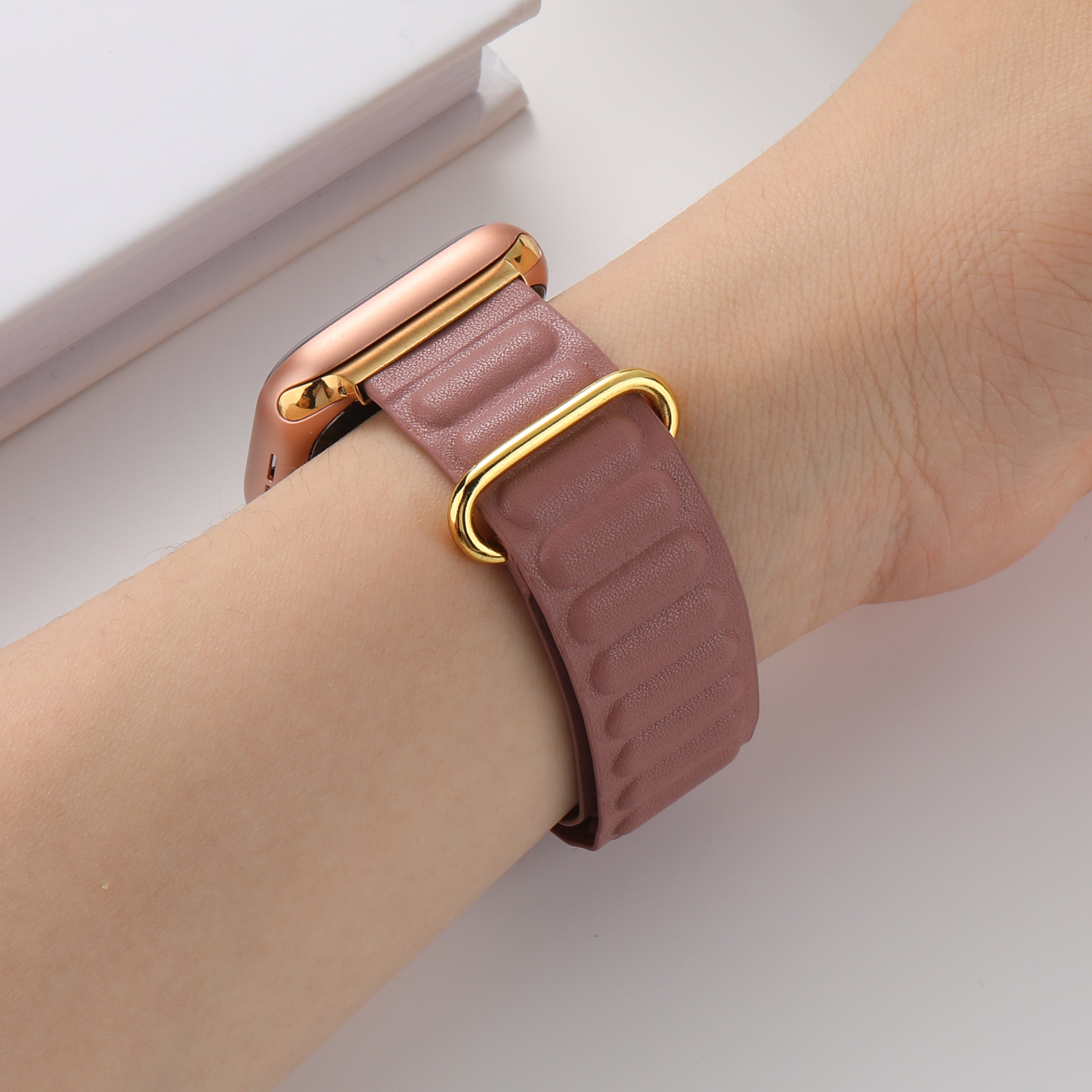 Premium Leather Link Band for Apple Watch