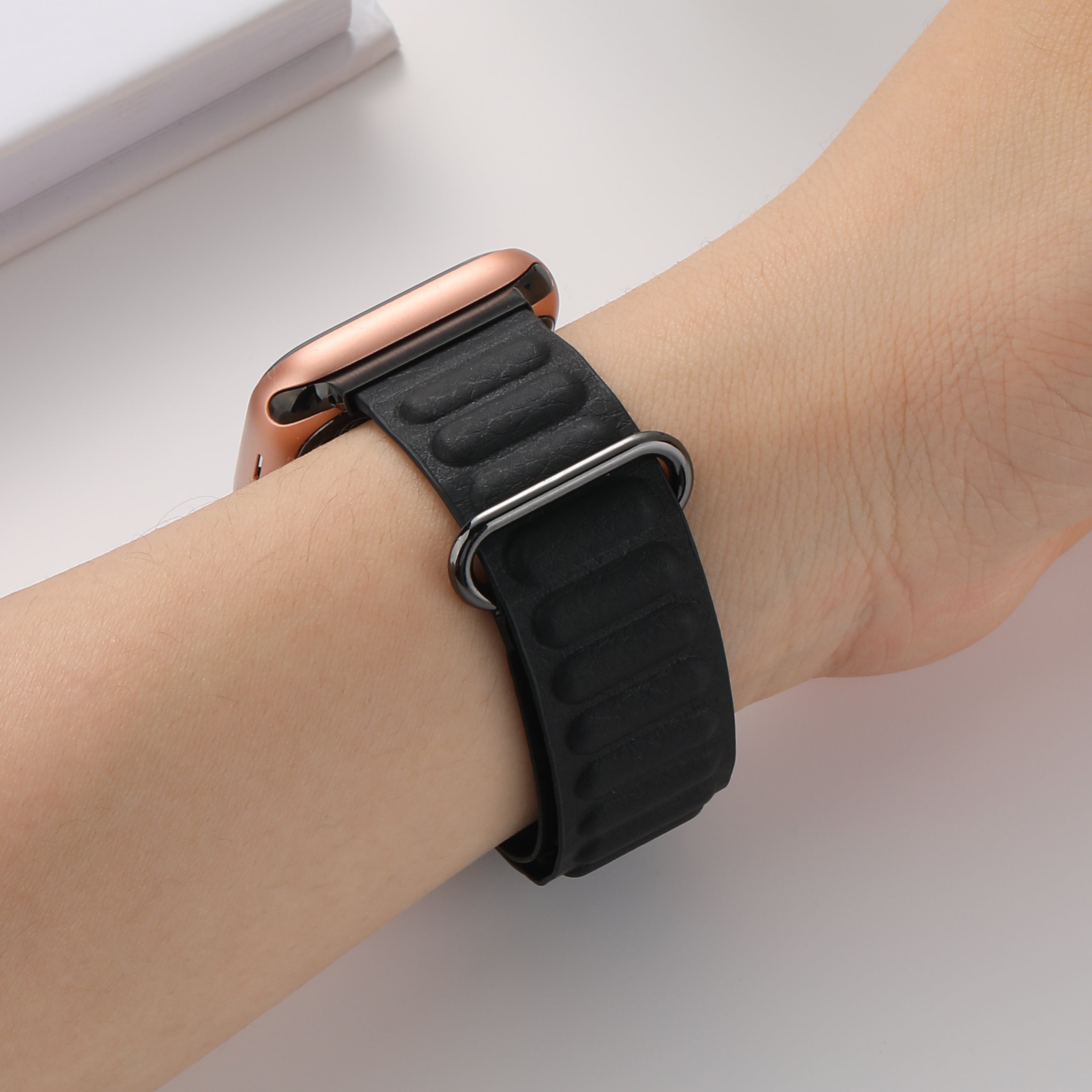 Premium Leather Link Band for Apple Watch