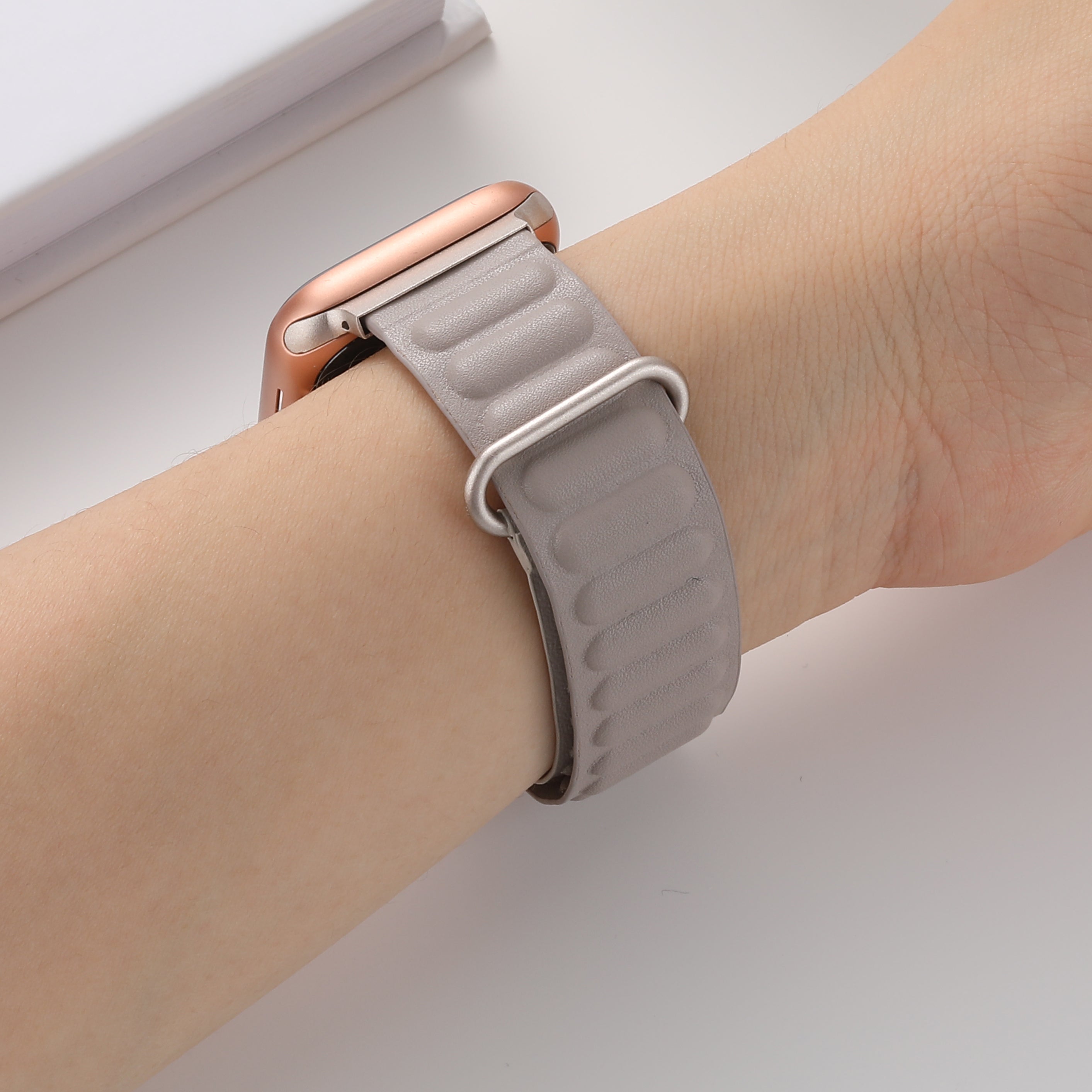 Premium Leather Link Band for Apple Watch