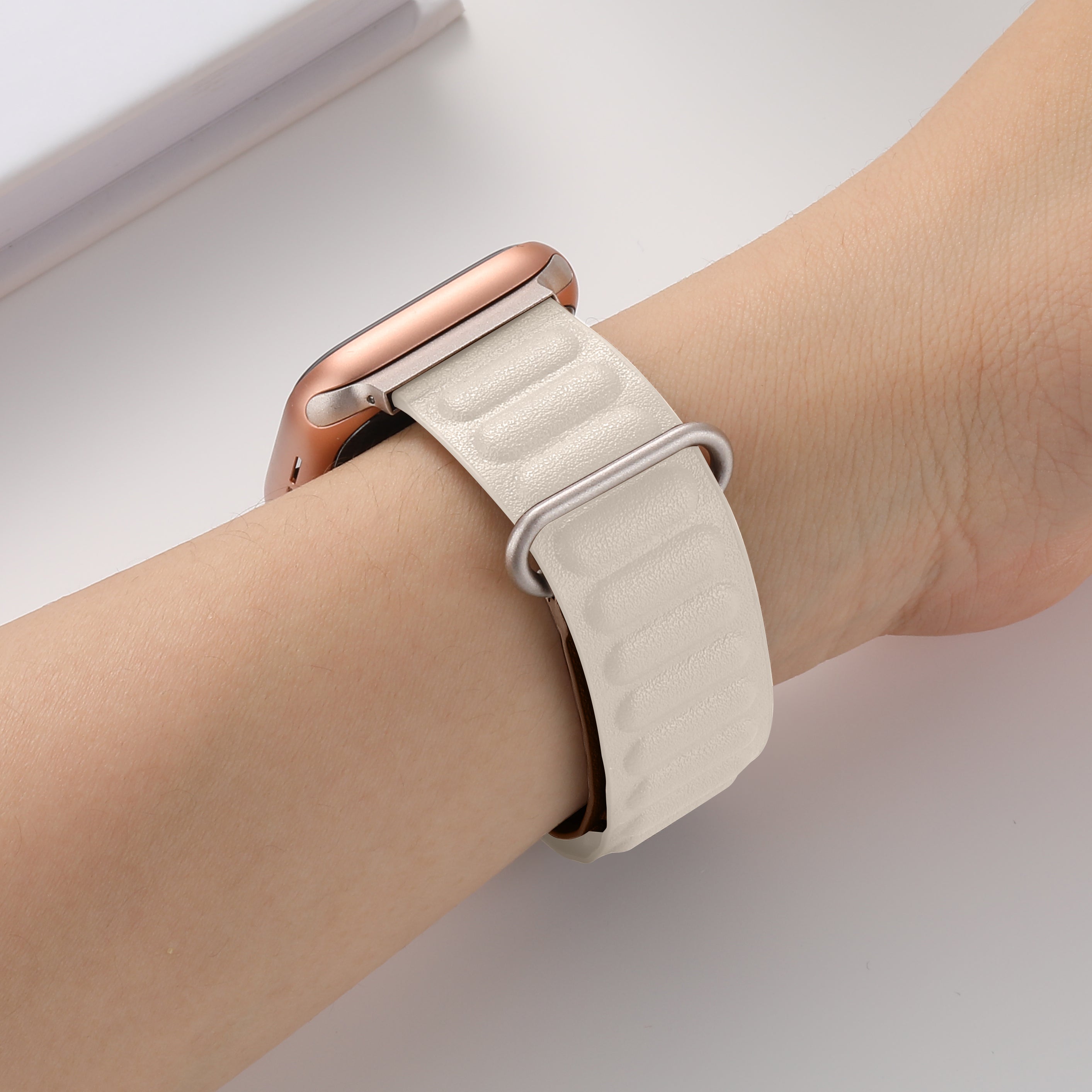 Premium Leather Link Band for Apple Watch