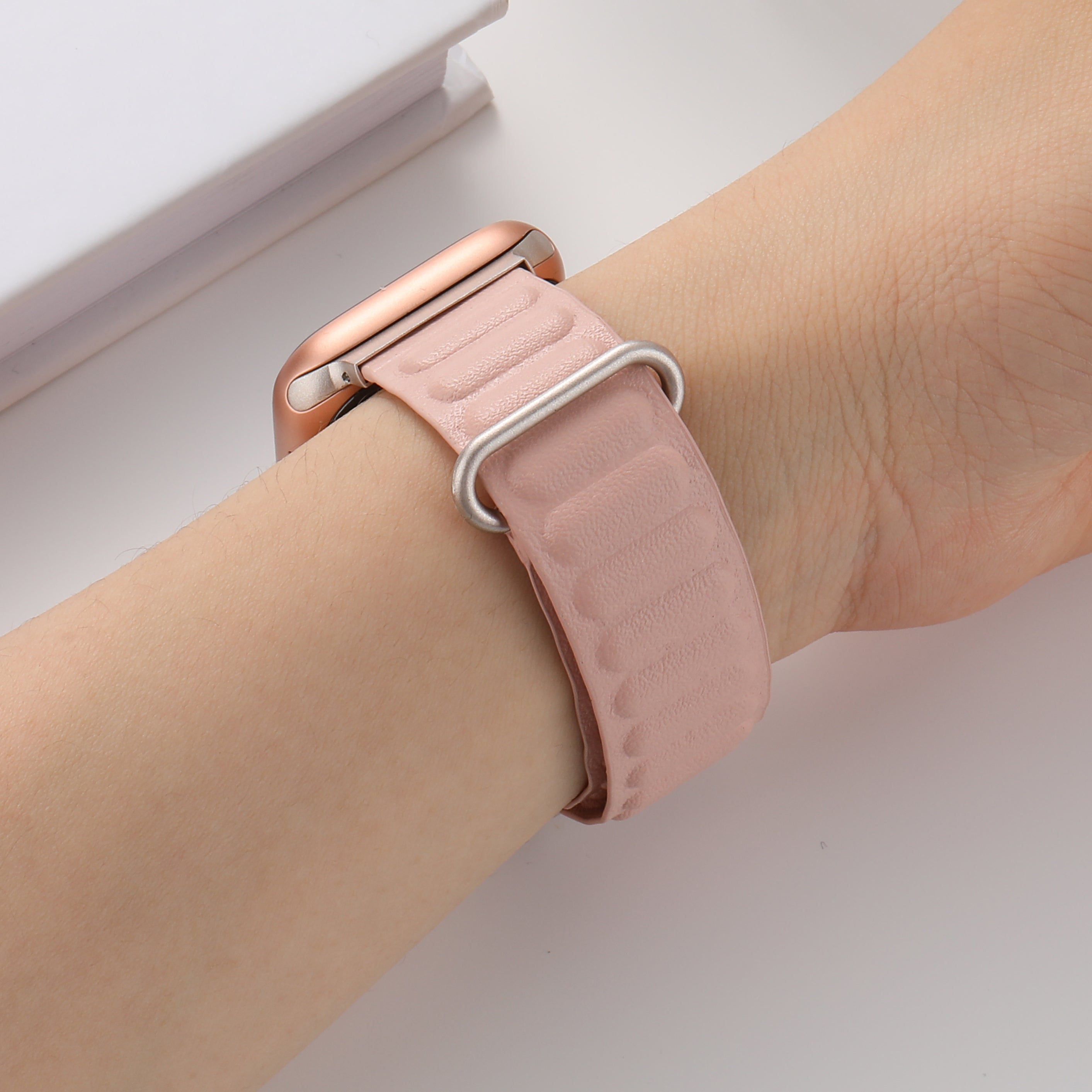 Premium Leather Link Band for Apple Watch