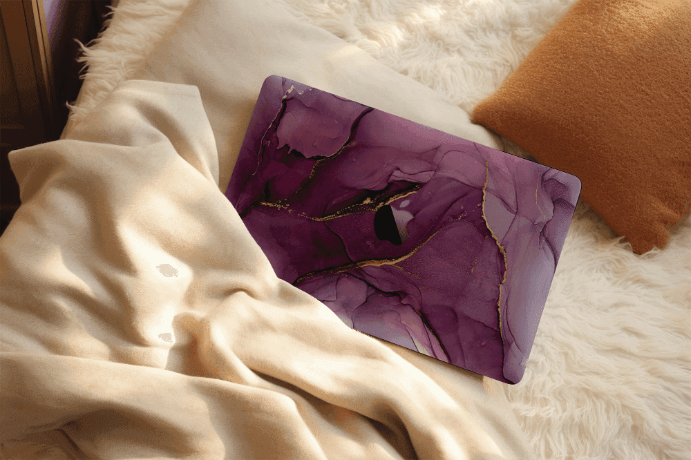 Protection Bundle for MacBook 13" M1 – Purple Marble