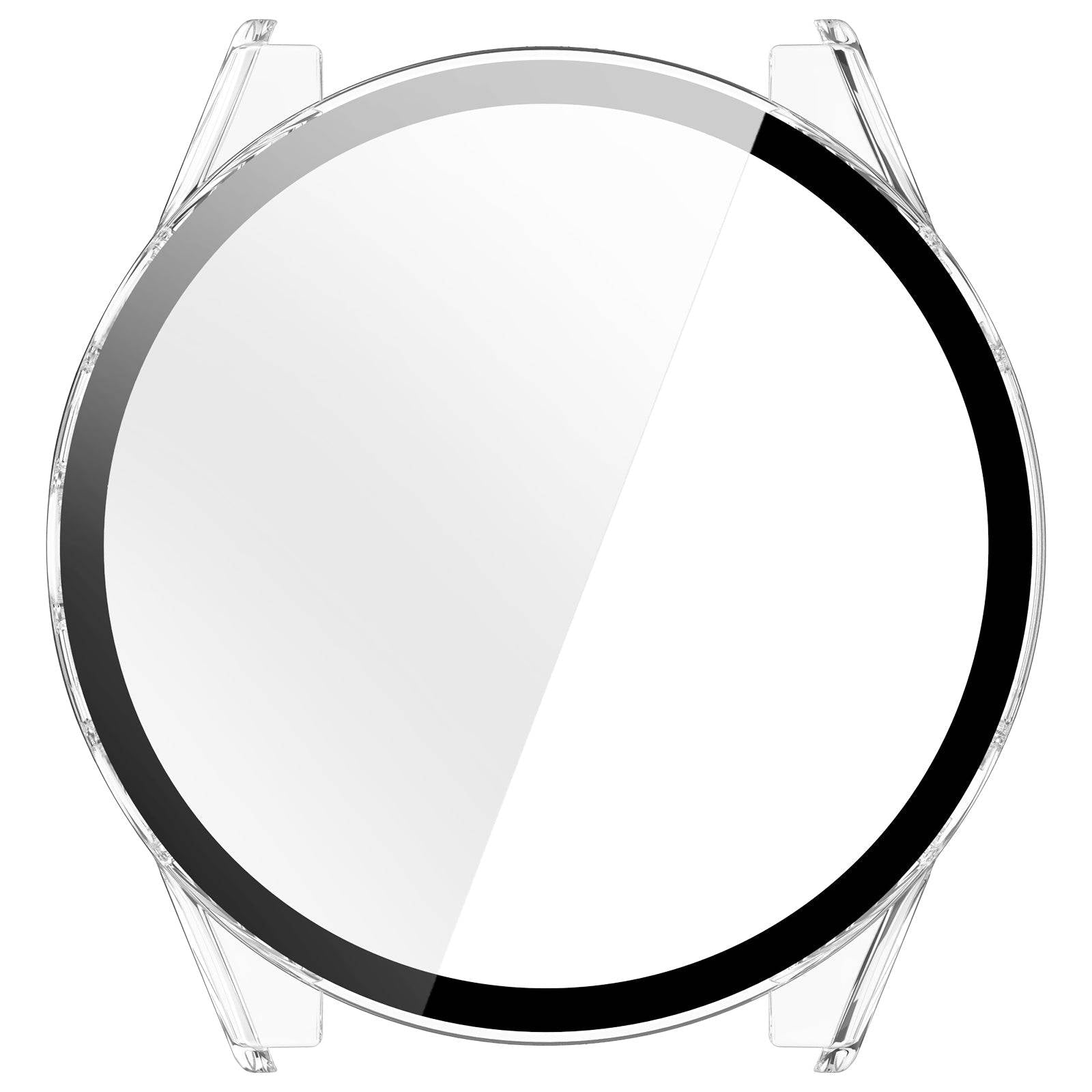 Front view of PC Protective Case for Garmin Forerunner 970, featuring a crystal-clear screen shield and anti-scratch surface for long-lasting use.