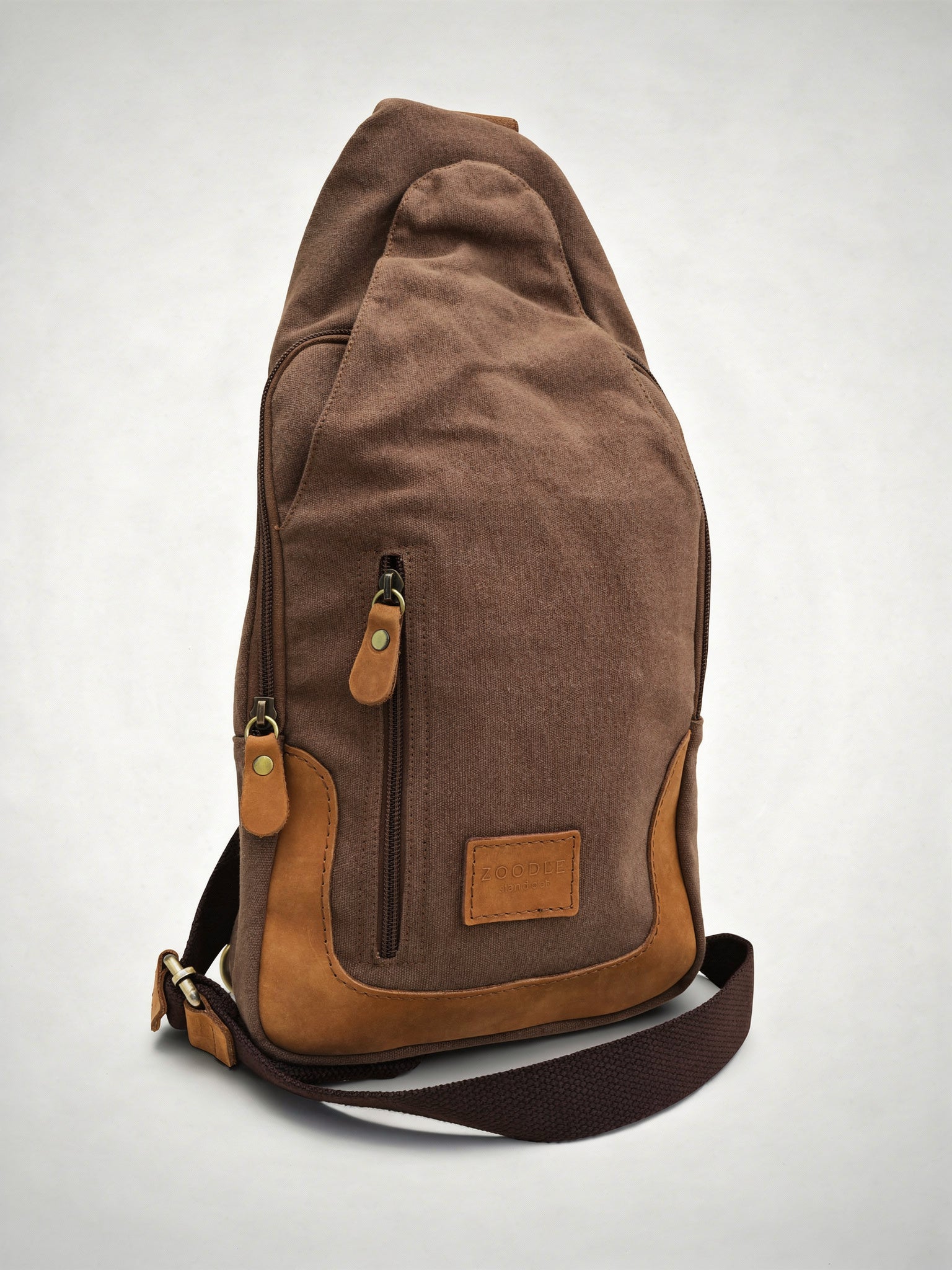 Tablet Bag | Canvas Leather Sling Bag