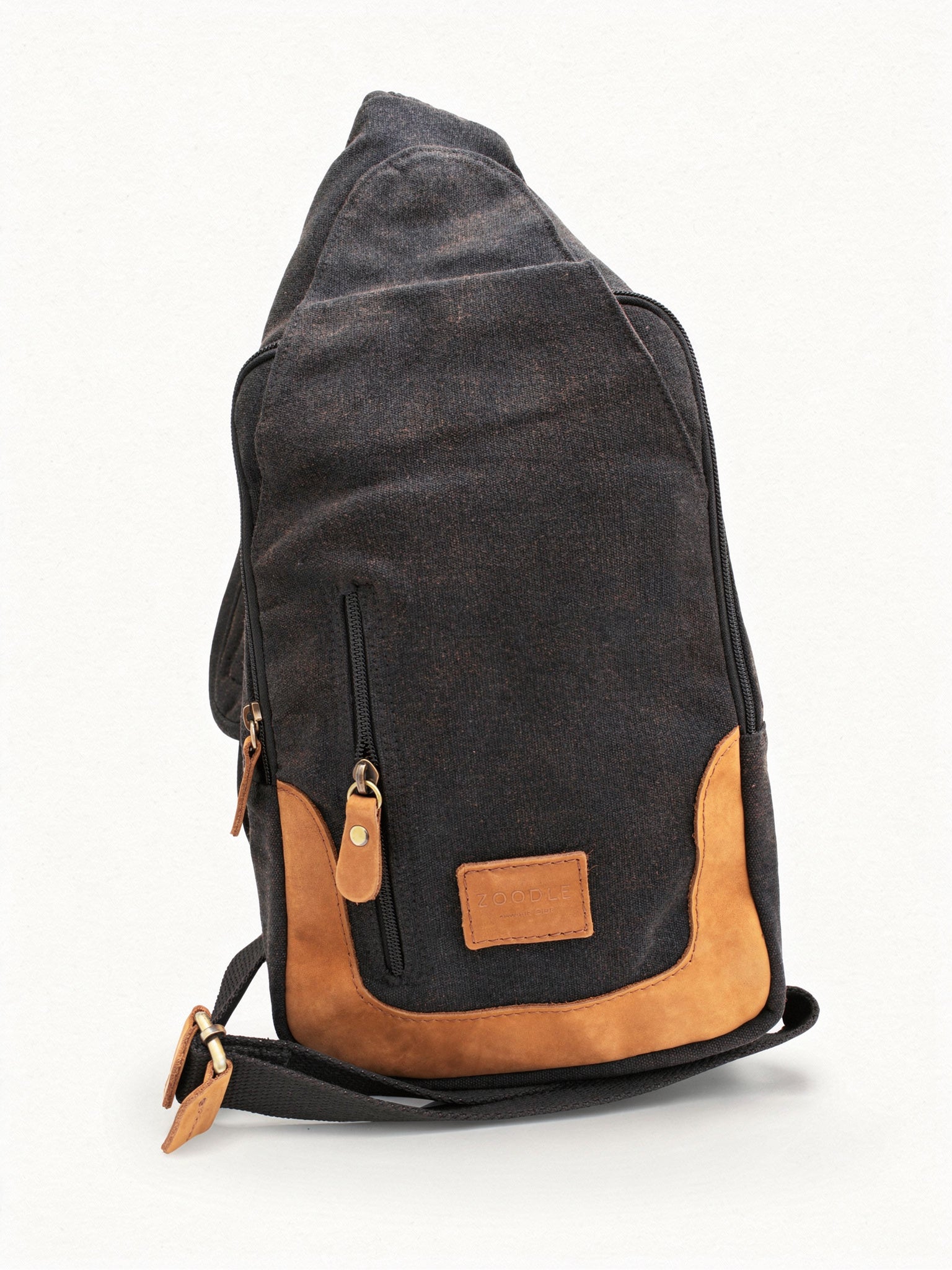 Tablet Bag | Canvas Leather Sling Bag