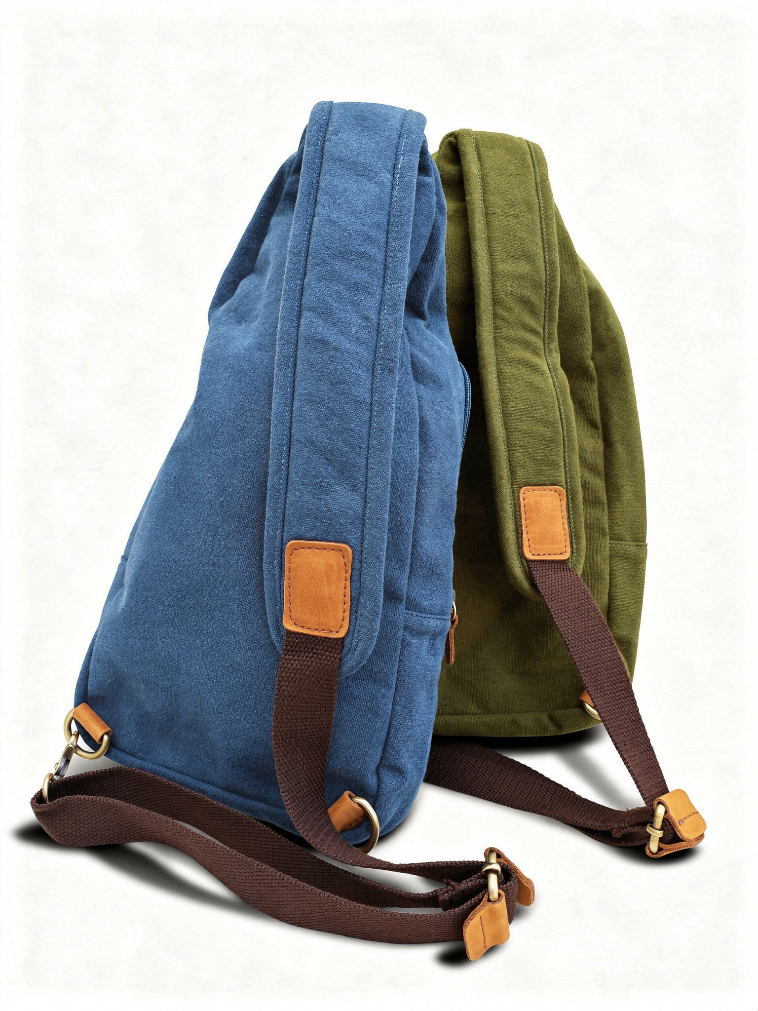 Tablet Bag | Canvas Leather Sling Bag