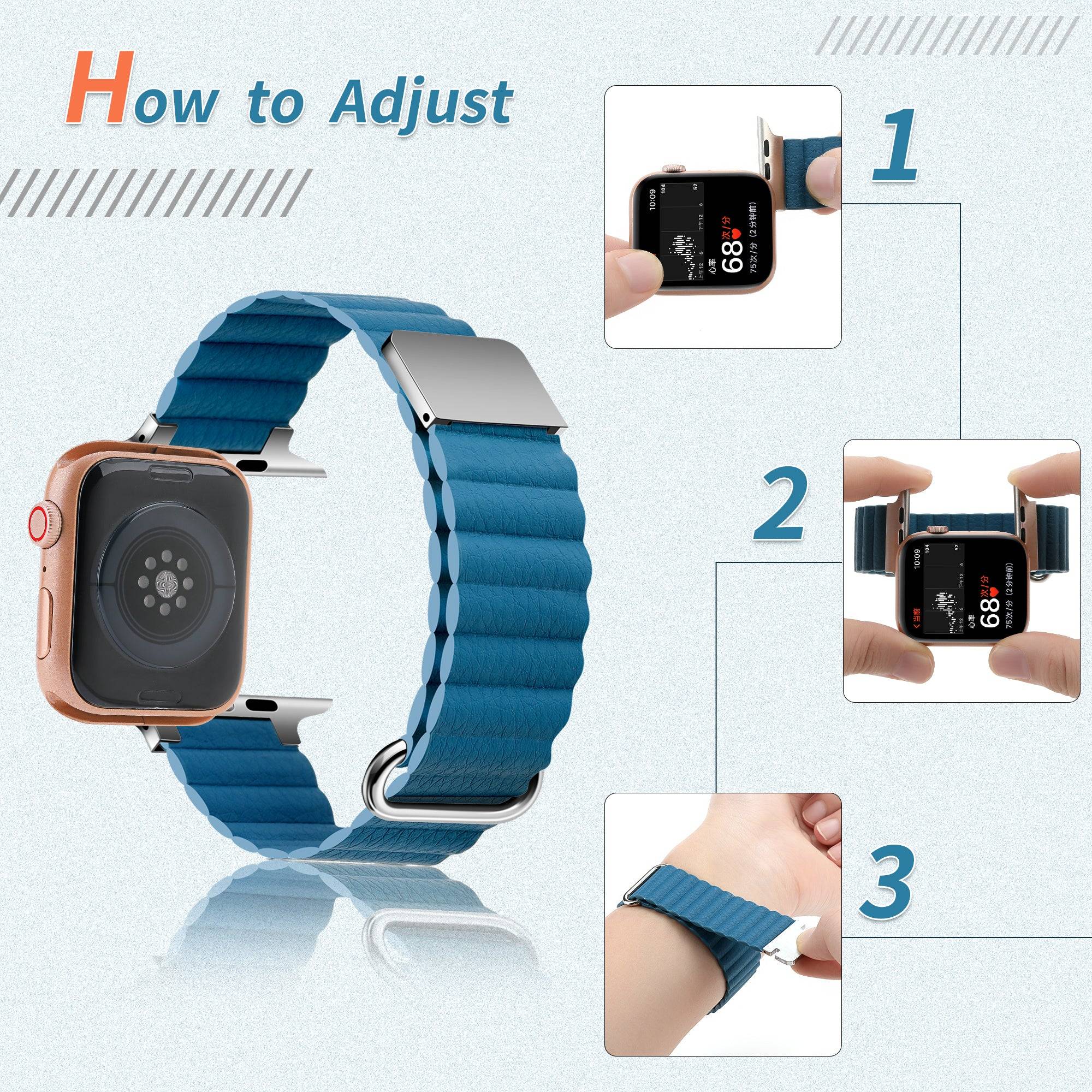 Apple Watch Leather Strap – Classic, Lightweight & Premium Quality