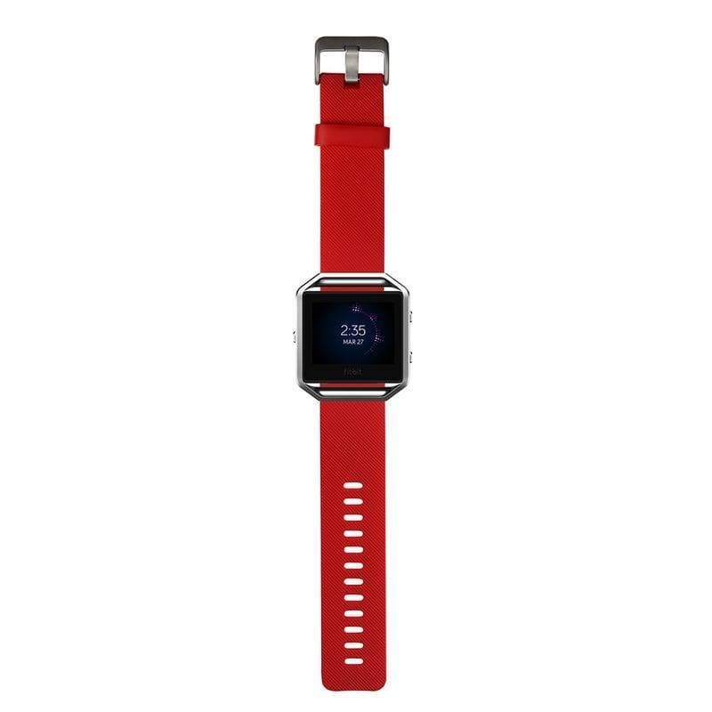 Fitbit Blaze Silicon Strap - Red - Zoodle Fitbit Straps