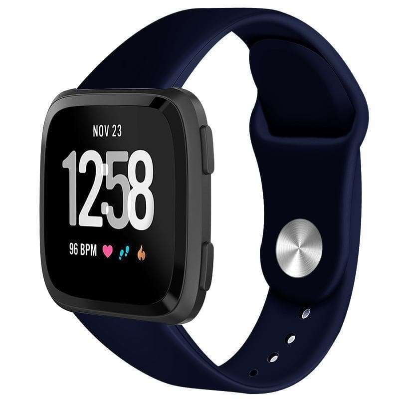 Fitbit Versa Silicon Sports Band - Dark Blue - Zoodle Fitbit Straps