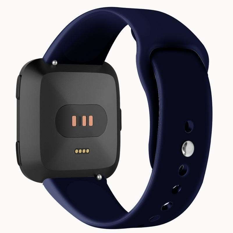 Fitbit Versa Silicon Sports Band - Dark Blue - Zoodle Fitbit Straps