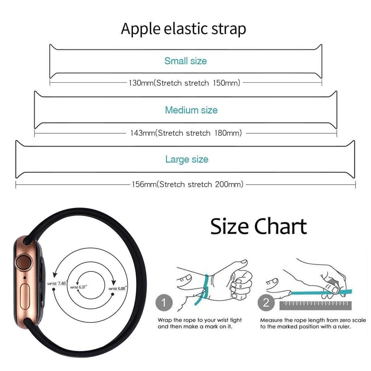 Silicone Solo Band for Apple Watch - Zoodle iWatch Straps