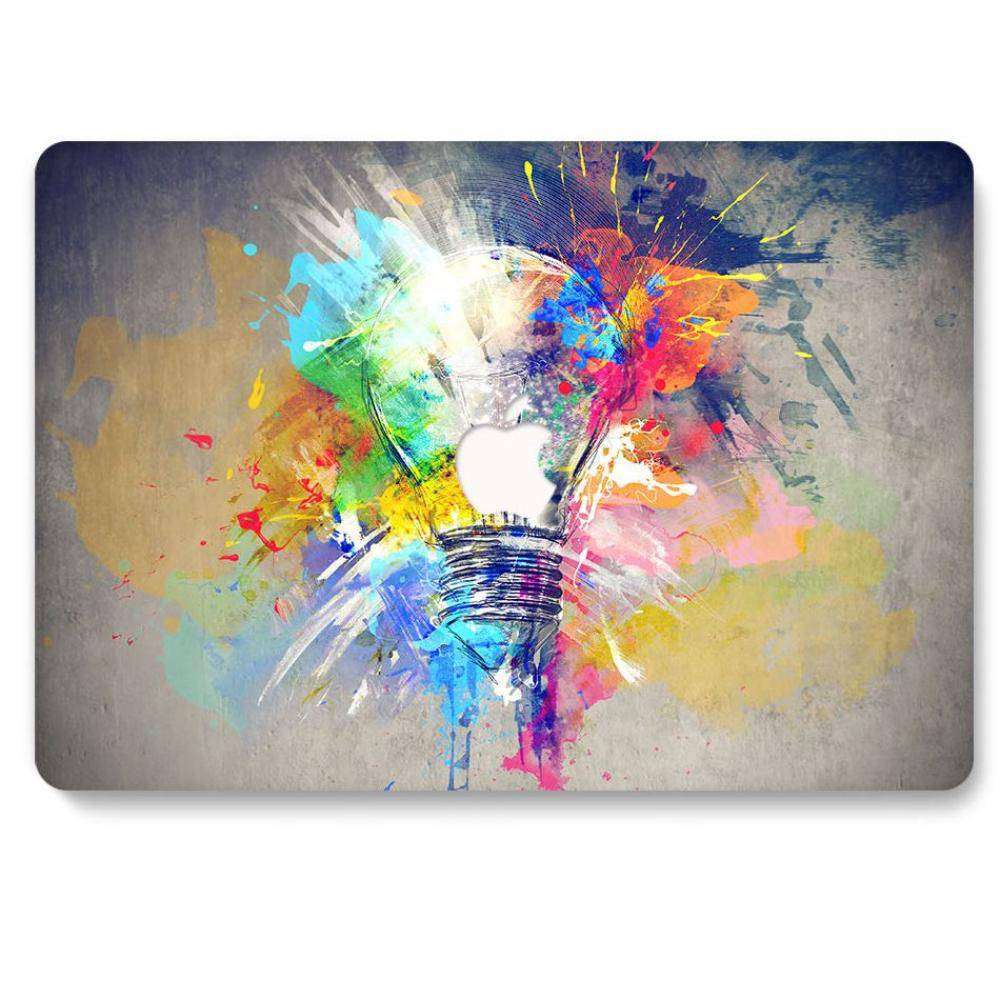 Designer Case - Colourful Light Bulb for MacBook - Zoodle Laptop hard cases