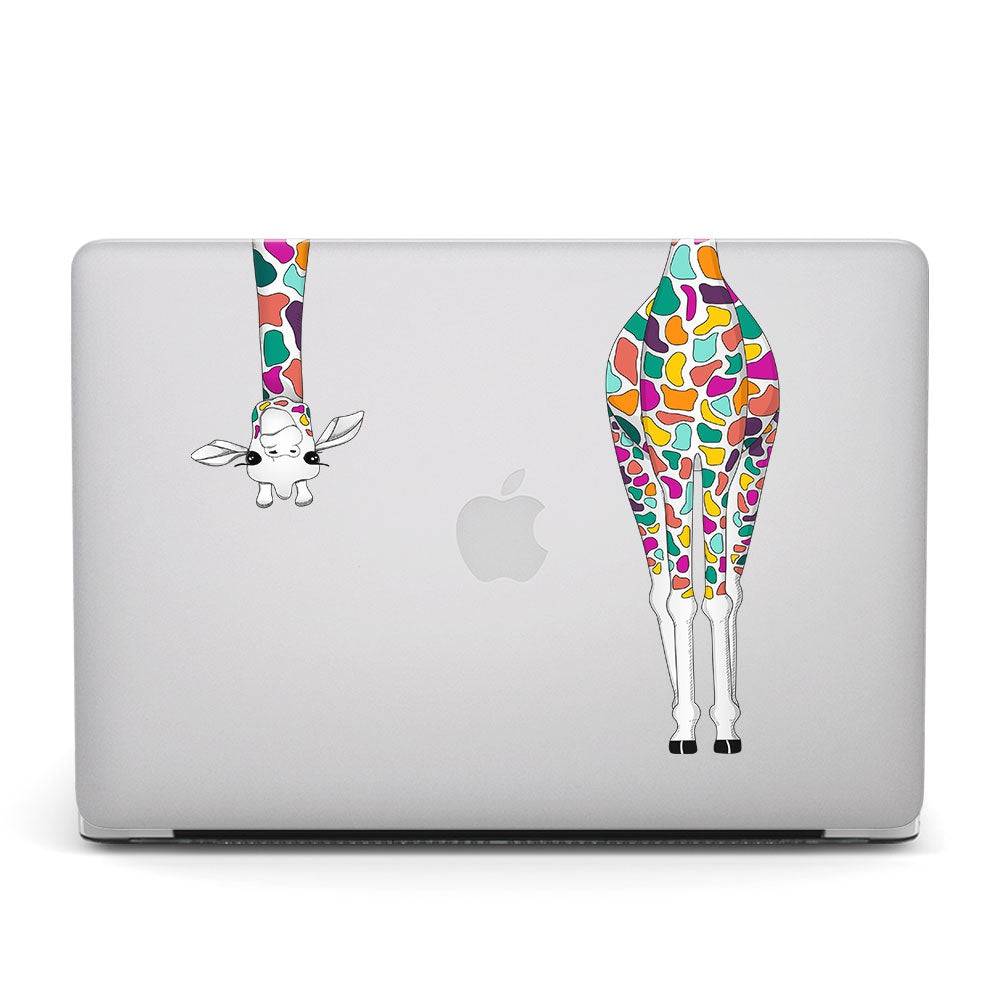 Designer Case - Curious Giraffe for MacBook - Zoodle Laptop hard cases