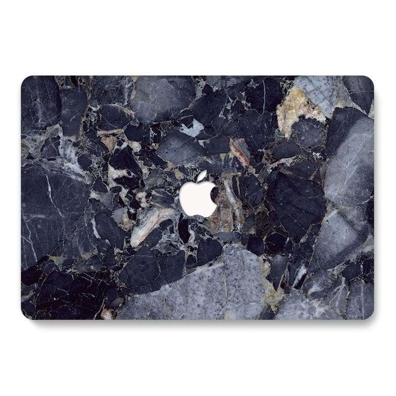 Designer Case - Dark Blue and Brown Marble for MacBook - Zoodle Laptop hard cases