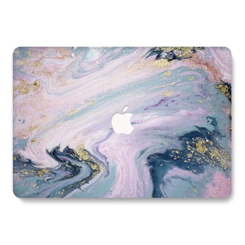 Designer Case - Gentle Pink Waves for MacBook - Zoodle Laptop hard cases