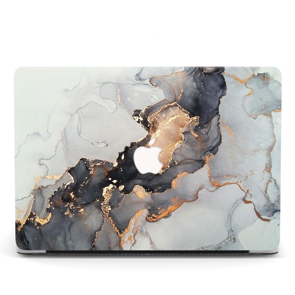 Grey Lava Marble Designer Case for MacBook Air Pro Zoodle