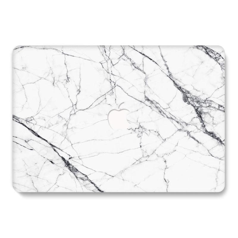 Designer Case - Grey & White Marble for MacBook - Zoodle Laptop hard cases