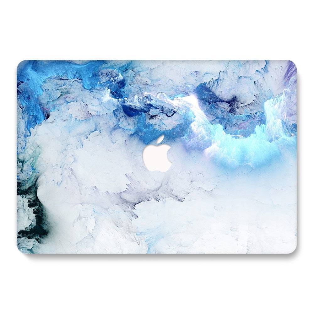 Designer Case - Pastel Blue Sea Marble for MacBook - Zoodle Laptop hard cases
