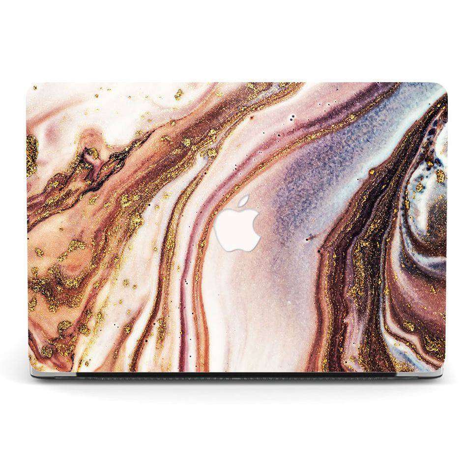 Designer Case - Pink and Brown Marble for MacBook - Zoodle Laptop hard cases