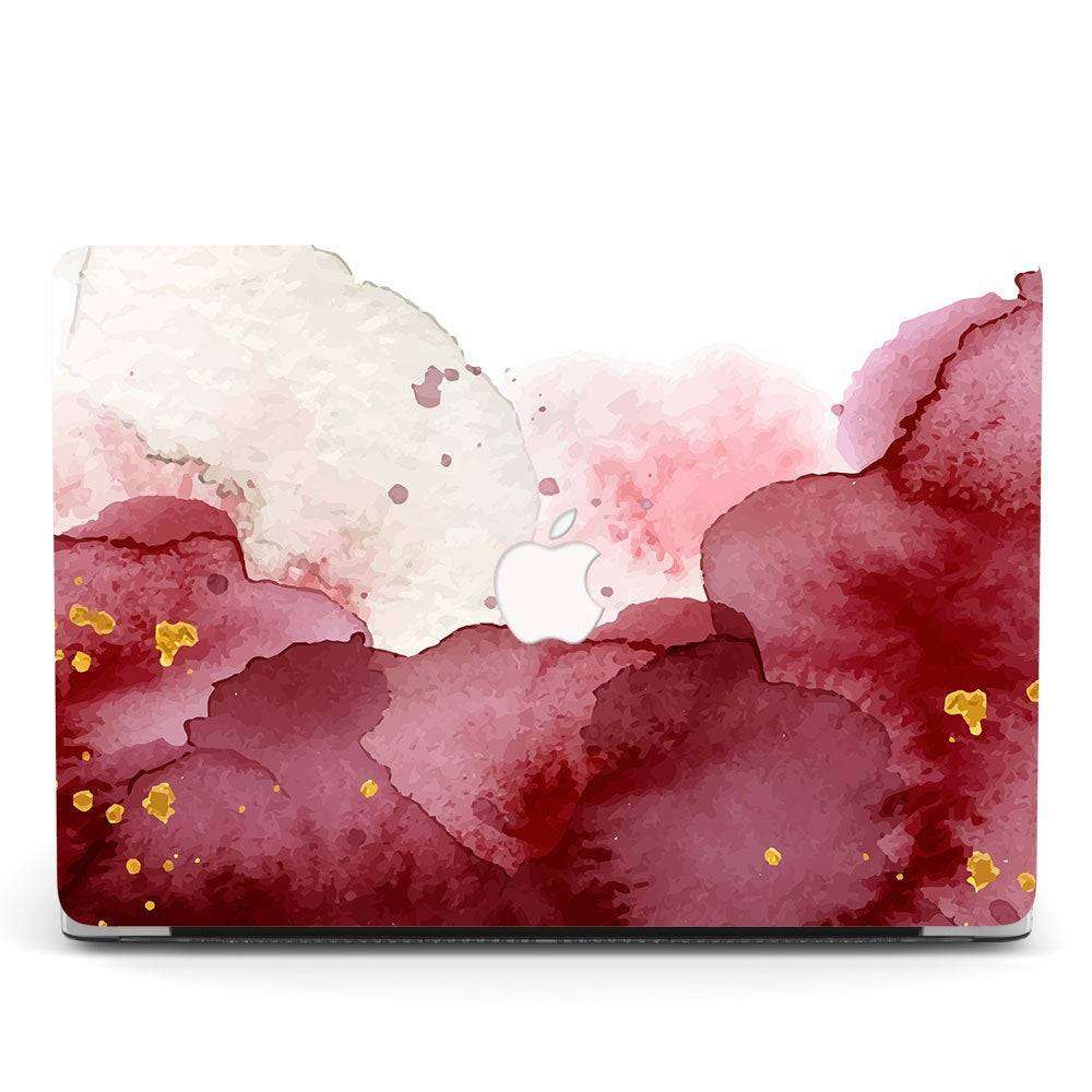 Designer Case - Ruby Red Marble for MacBook - Zoodle Laptop hard cases