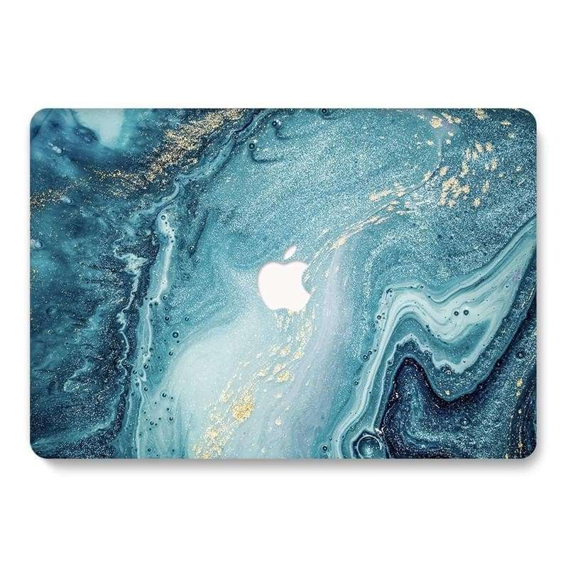 Designer Case - Waves of Blue for MacBook - Zoodle Laptop hard cases