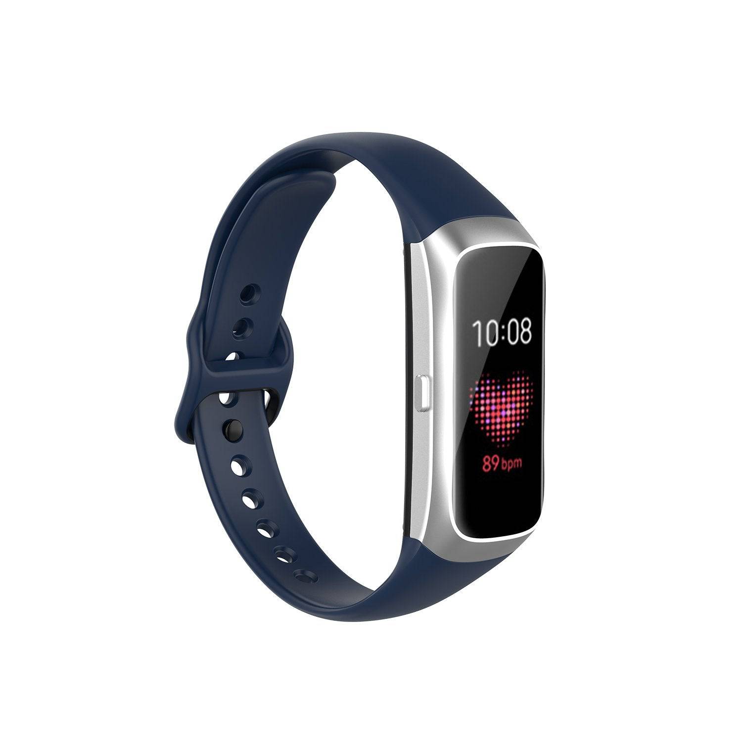 Silicon Replacement Band for Samsung Galaxy Fit Smartwatch (SM-R370) - Dark Blue - Zoodle Samsung Straps
