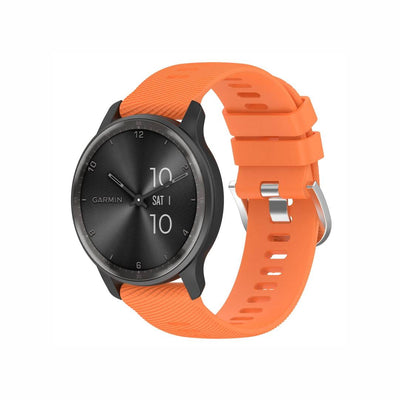 Classic Silicone Watch Band for GARMIN in orange, combining sporty style and secure fit for active users.