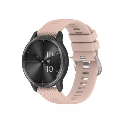 Classic Silicone Watch Band for GARMIN in light pink, perfect for a feminine touch with secure and comfortable wear.