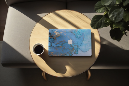 Designer Case - Light Blue Marble for MacBook