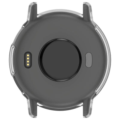Back view of Garmin Vivoactive 5 with PC Protective Case - Zoodle. Cutouts allow easy access to sensors and charging port.