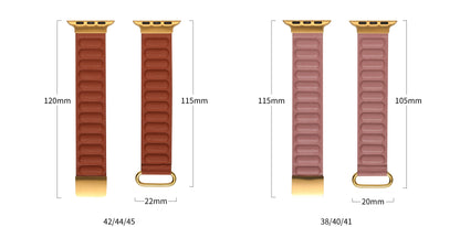 Premium Leather Link Band for Apple Watch