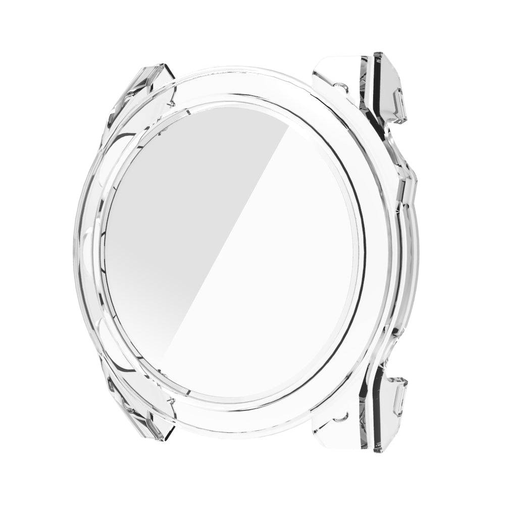 Transparent PC Protective Case for Garmin Fenix 8 with built-in screen protector, designed for durable smartwatch protection by Zoodle.