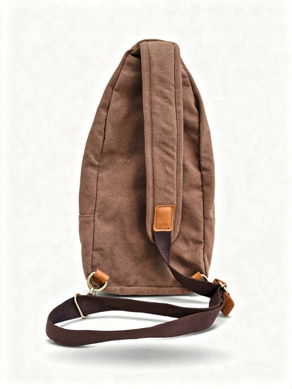 Tablet Bag | Canvas Leather Sling Bag