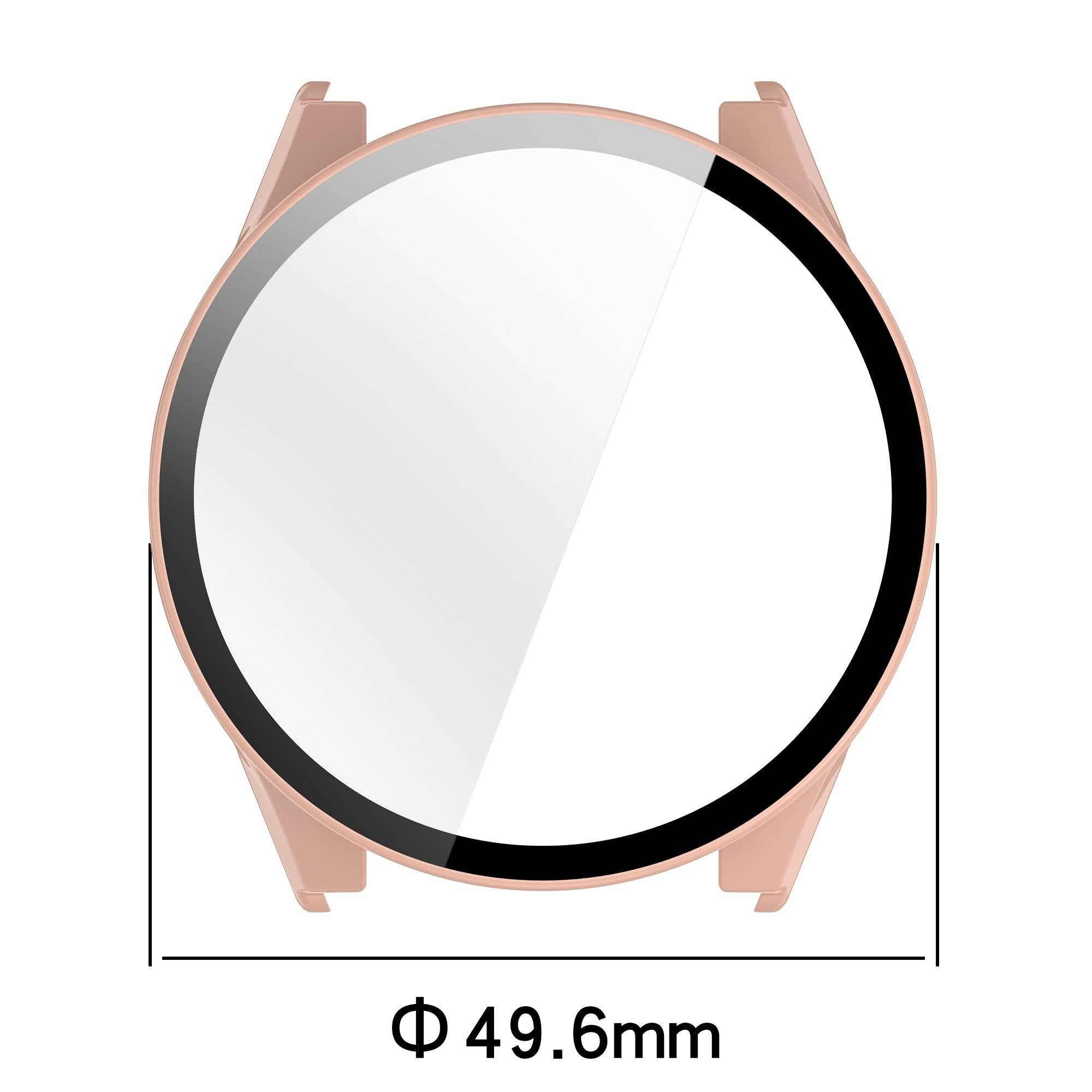 PC Protective Case for Garmin Forerunner 970 with 49.6mm diameter, designed for a snug fit and full-screen coverage on compatible smartwatch models.