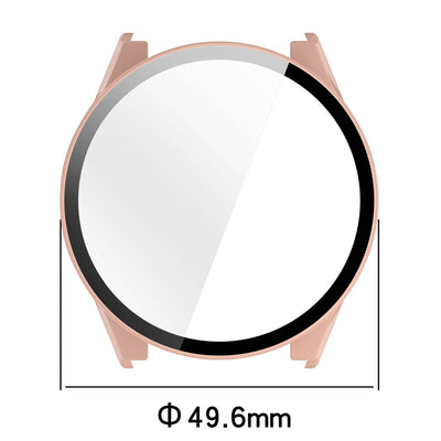 PC Protective Case for Garmin Forerunner 970 with 49.6mm diameter, designed for a snug fit and full-screen coverage on compatible smartwatch models.
