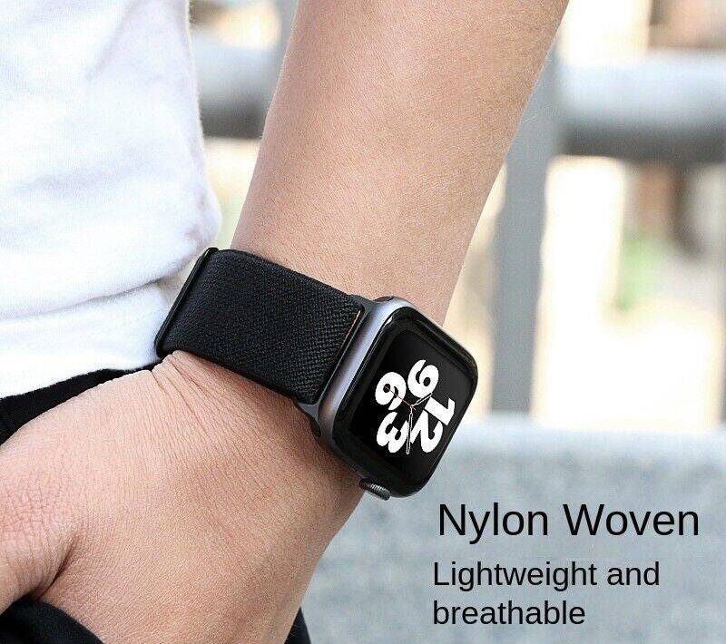 Premium Woven Nylon Strap for Apple Watch – Lightweight & Flexible