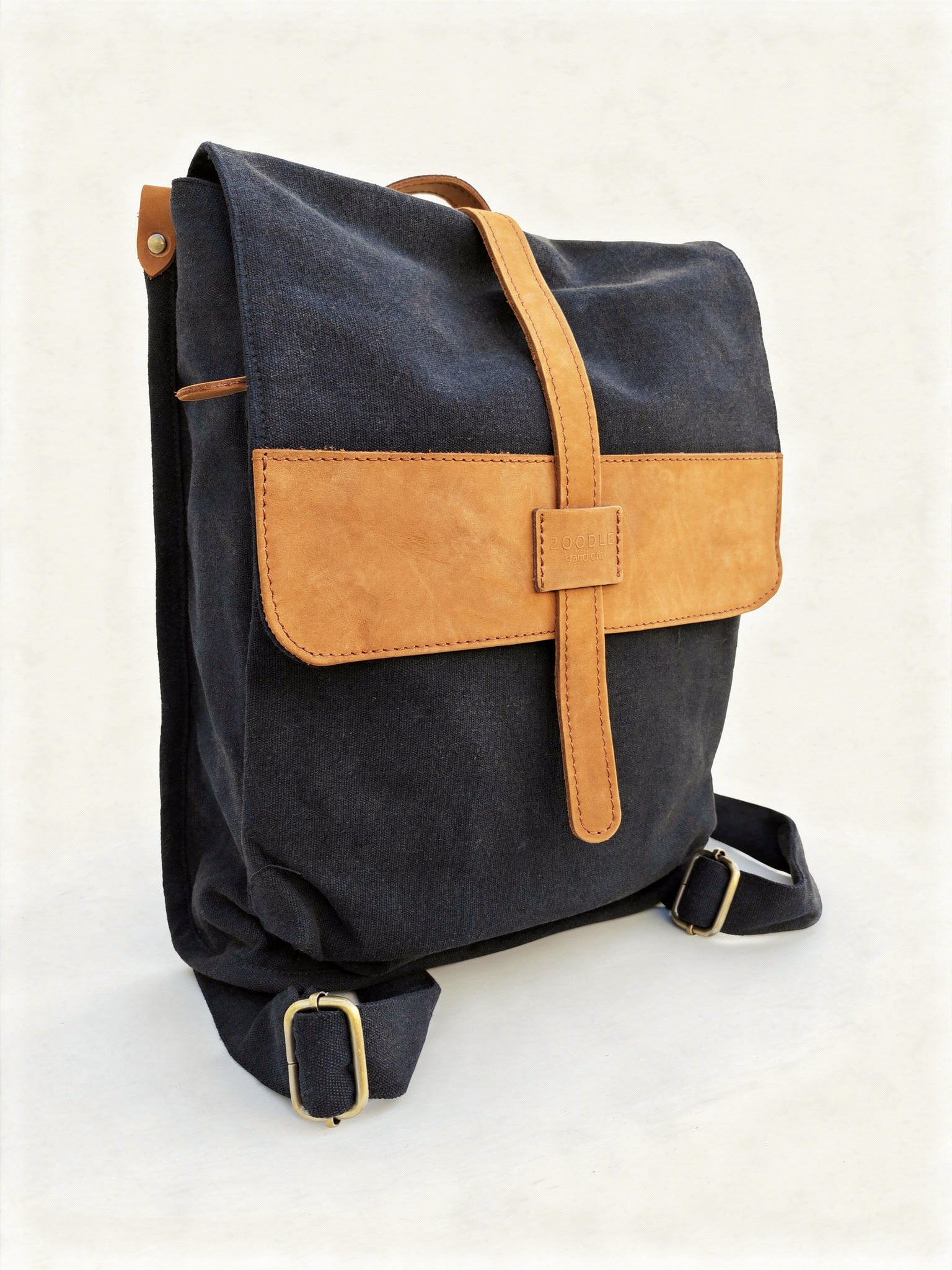 Laptop Bag | Canvas Leather Backpack