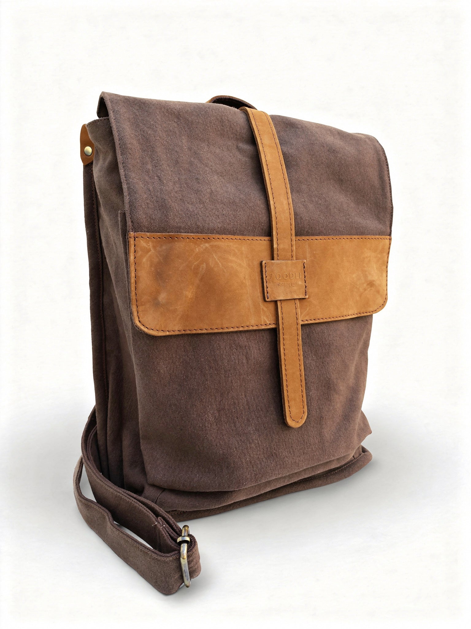 Laptop Bag | Canvas Leather Backpack
