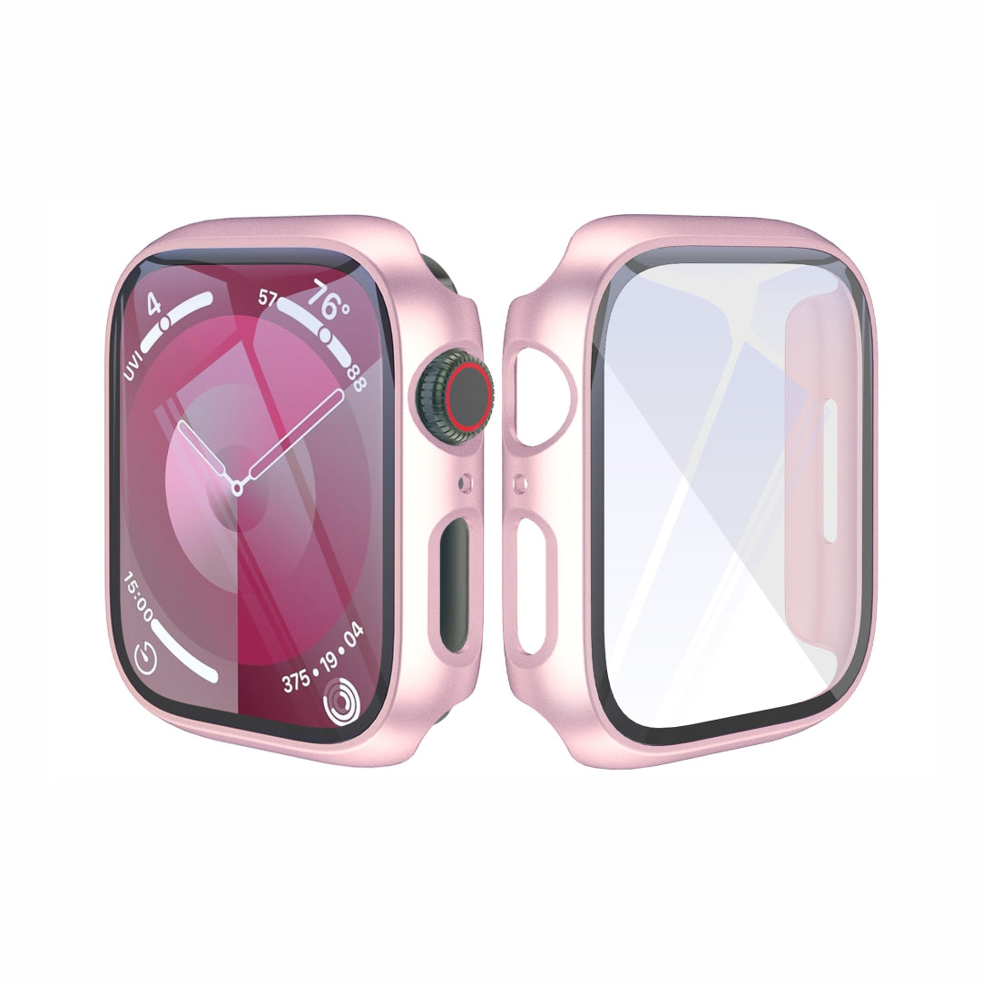 Tempered Glass Protective Case for Apple Watch – Full Coverage & Scratch Resistant
