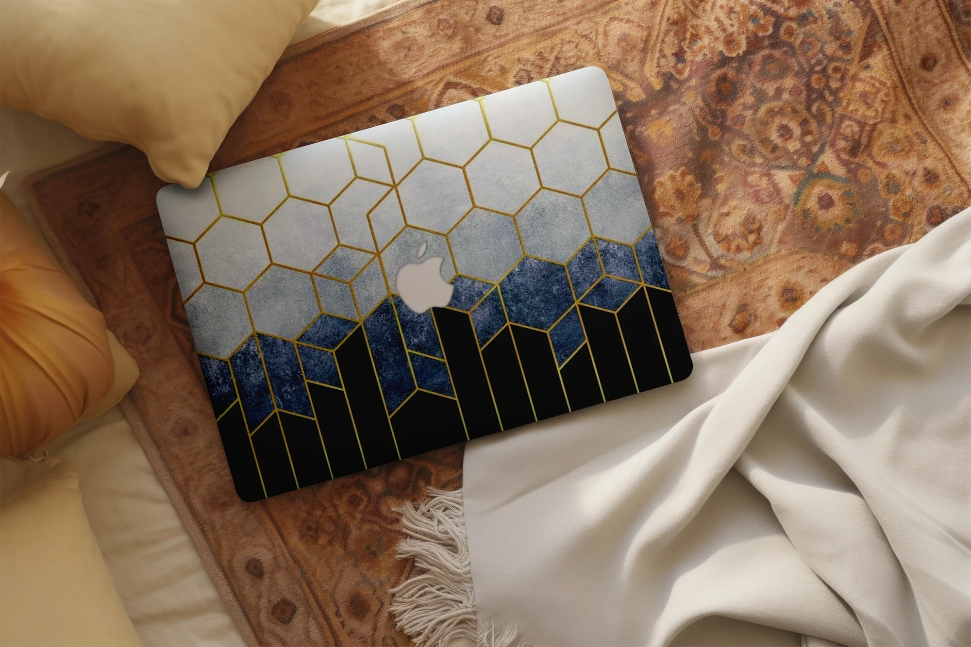 Designer Case - Blue Geometrics Case for MacBook