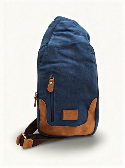 Tablet Bag | Canvas Leather Sling Bag