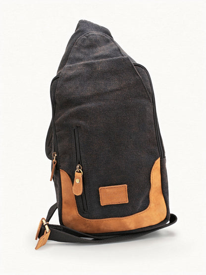 Tablet Bag | Canvas Leather Sling Bag
