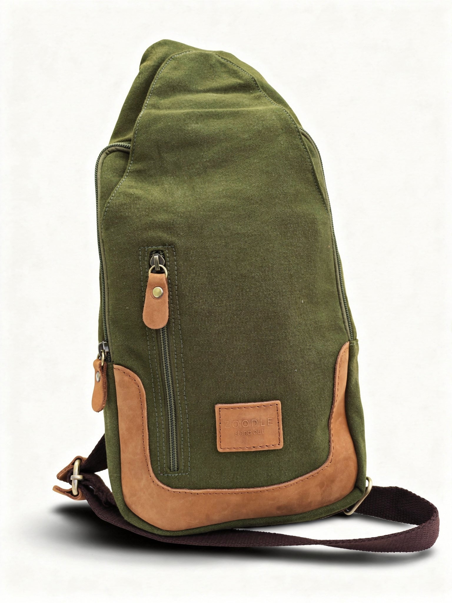 Tablet Bag | Canvas Leather Sling Bag