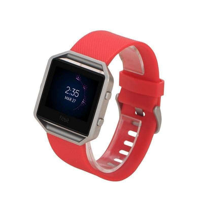 Fitbit Blaze Silicon Strap - Red - Zoodle Fitbit Straps