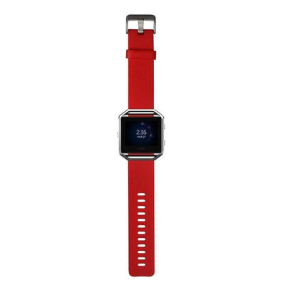 Fitbit Blaze Silicon Strap - Red - Zoodle Fitbit Straps
