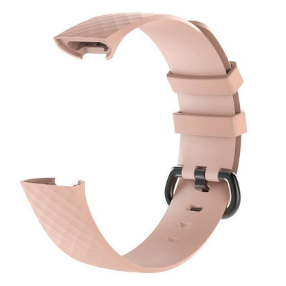 Fitbit Charge 3 or 4 Silicon Strap - Rose Pink - Zoodle Fitbit Straps