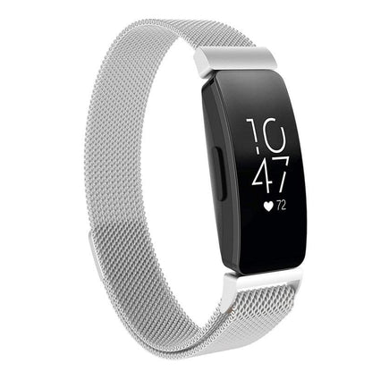 Fitbit Inspire/Inspire HR Milanese Steel Loop Band - Silver - Zoodle Fitbit Straps