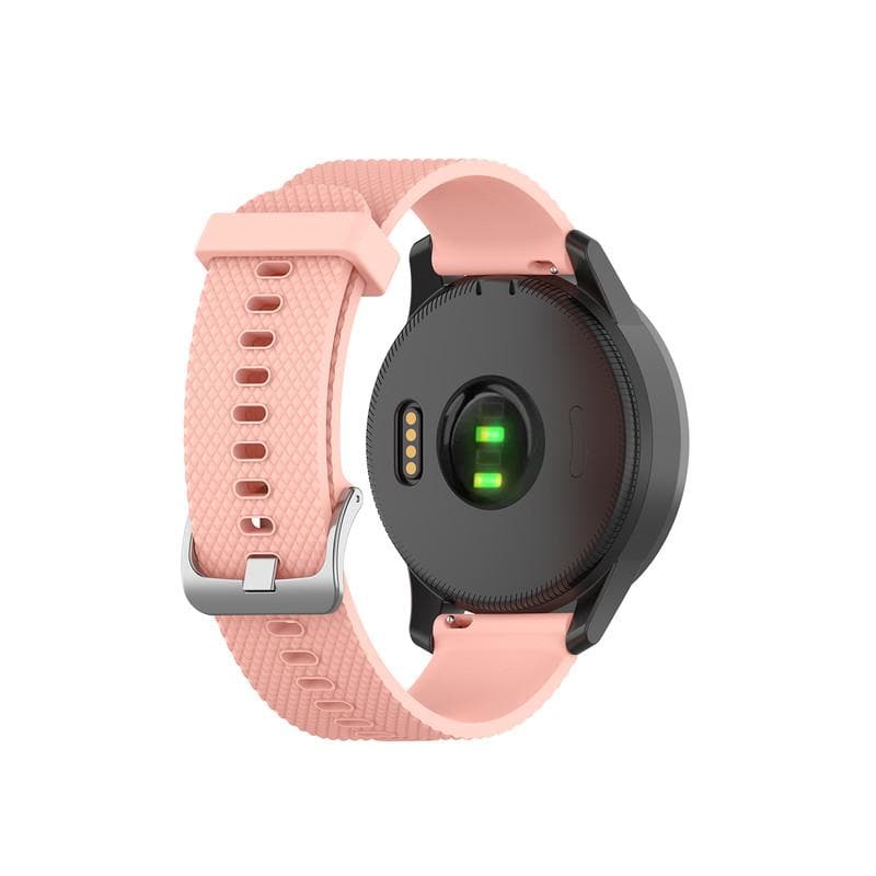 Silicon Sports Band for Garmin Vivoactive 4 (22mm) - Rose Pink - Zoodle Garmin Straps