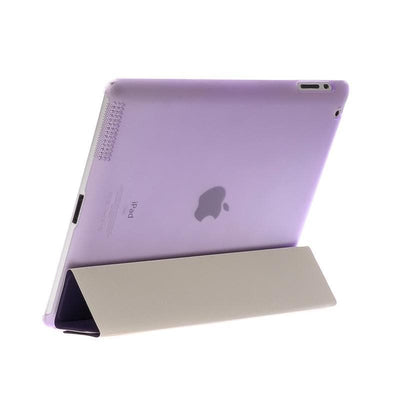 Protective smart flip cover for iPad with a slim design, featuring an auto wake/sleep function and a foldable stand for hands-free use.